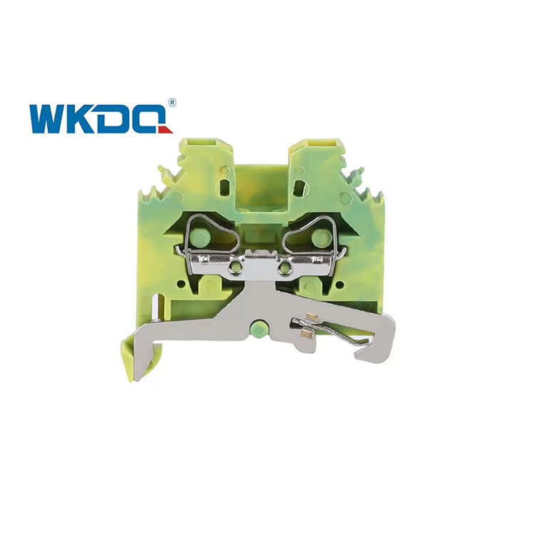 281-107 Universal Electrical Spring Type Terminal Block Connector 4mm Standar Tahan Getaran Warna Hijau