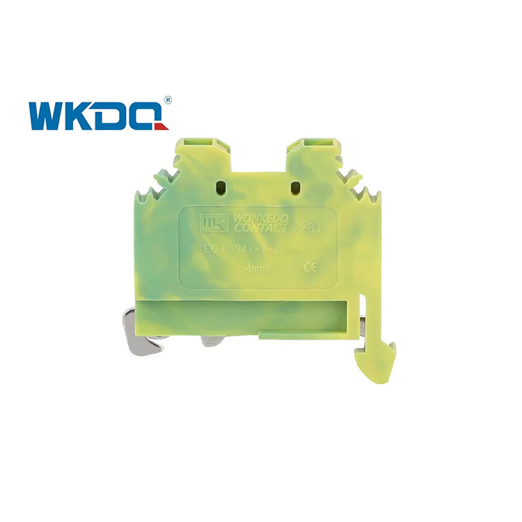 281-107 Universal Electrical Spring Type Terminal Block Connector 4mm Standar Tahan Getaran Warna Hijau