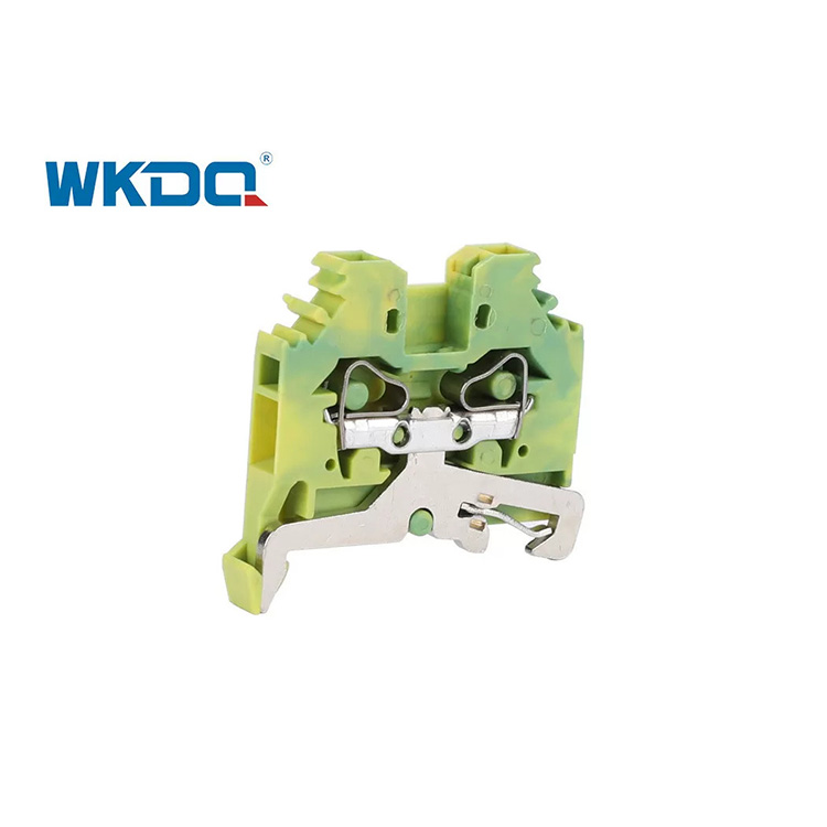 281-107 Universal Electrical Spring Type Terminal Block Connector 4mm Standar Tahan Getaran Warna Hijau