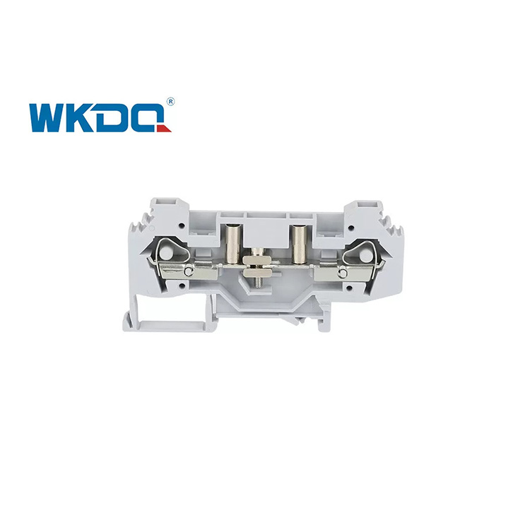 282-131 Uji Listrik Spring Clamp Terminal Block Konektor 2 Konduktor Untuk Kotak Distribusi Nylon PA66 Warna Abu-abu