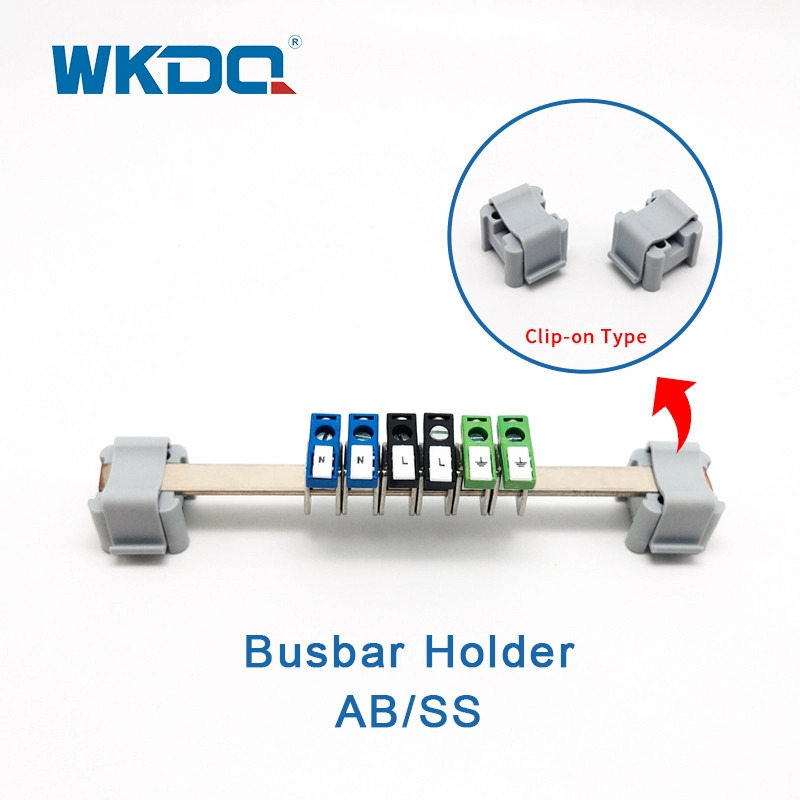 AB SS PA66 Terminal Bus Bar Holder Tahan Api