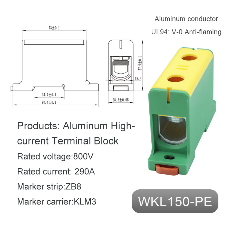 Blok Terminal Aluminium Tanah Tiongkok