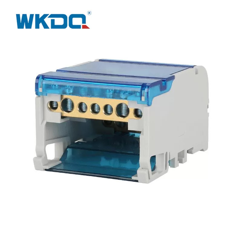 Compact 4 Pole Power Distribution Block Box UK 407 Logo Disesuaikan Tersedia