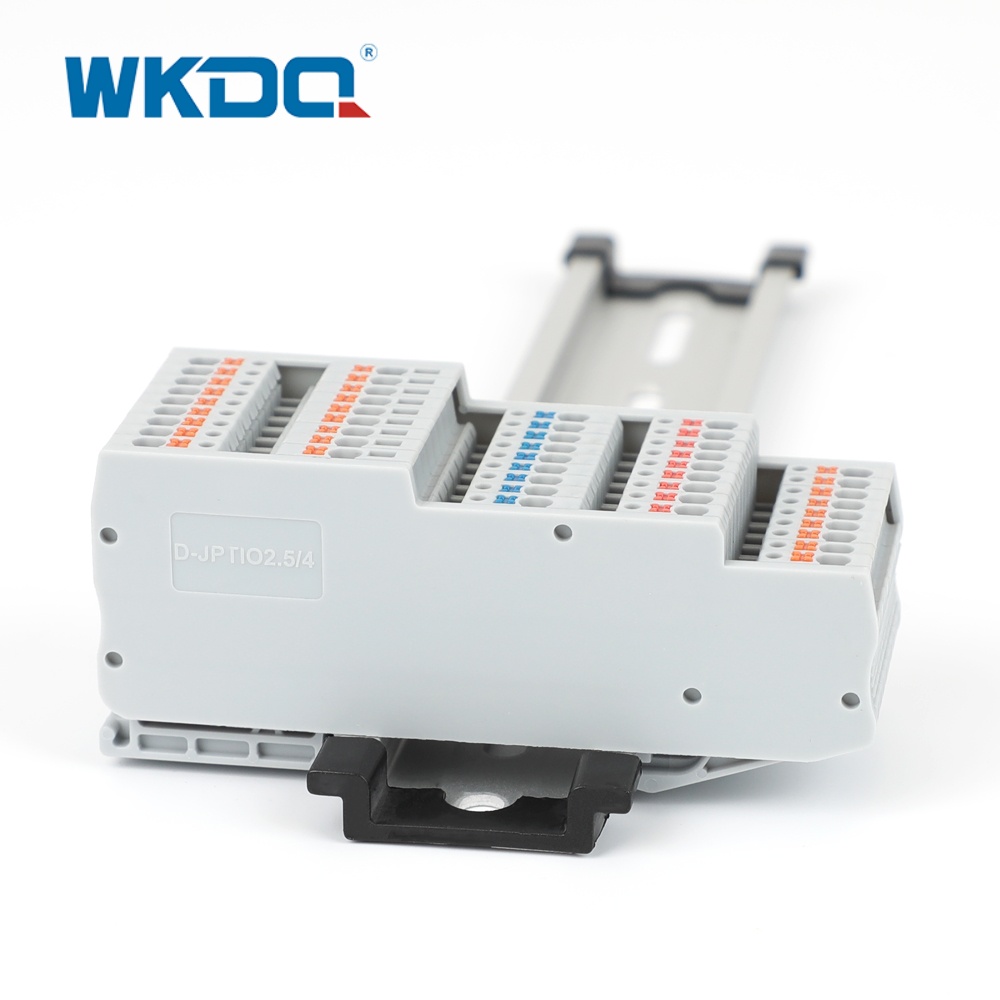 D JPTIO2.5 4 Penutup Blok Terminal Kawat Lunak