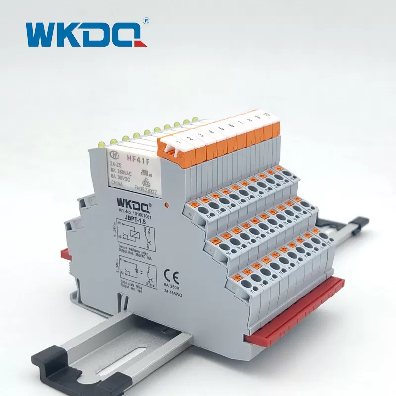 DC Solid State Terminal Block Relay Relay BPT Intermediate Din Rail Ultra Tipis