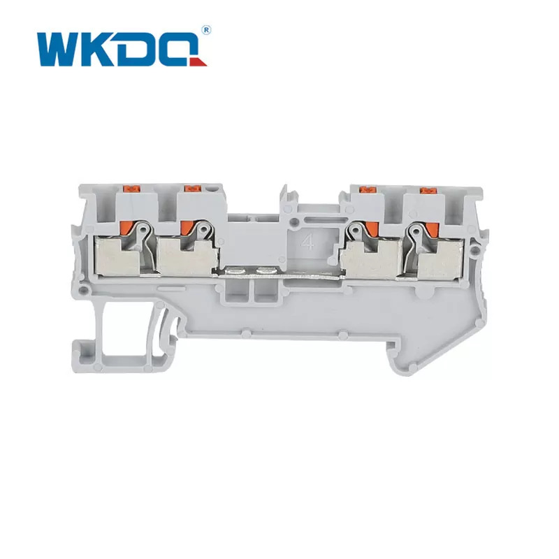 Din Rail Push In Connection Konektor Kawat Terminal Sekrup Sertifikasi CE / RoHS