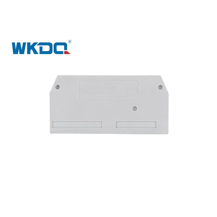 Din Rail Spring Cage Universal Terminal Block Connectors End Covers Plate Nylon PA66 Kualitas Tinggi