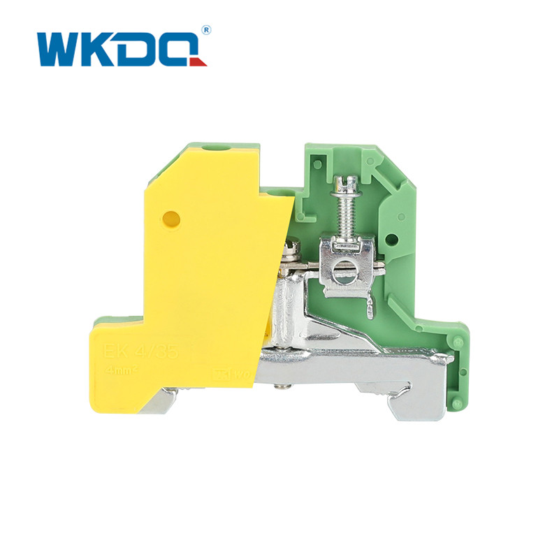 JEK 4_35 Din Rail Screw Terminal Block Tegangan 800V WonkeDQ Nama Merek Bebas Perawatan