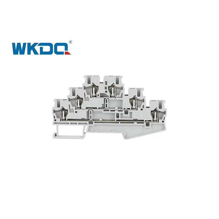 JST 2.5-3L Spring Loaded Terminal Block Connector Penghematan Ruang Lapisan Tiga Tingkat Ganda