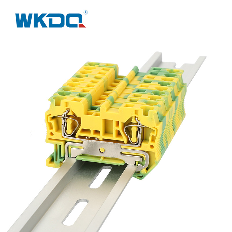 Konektor Blok Terminal Pegas JST 4-PE Warna Hijau Penampang 800V 41A 4mm