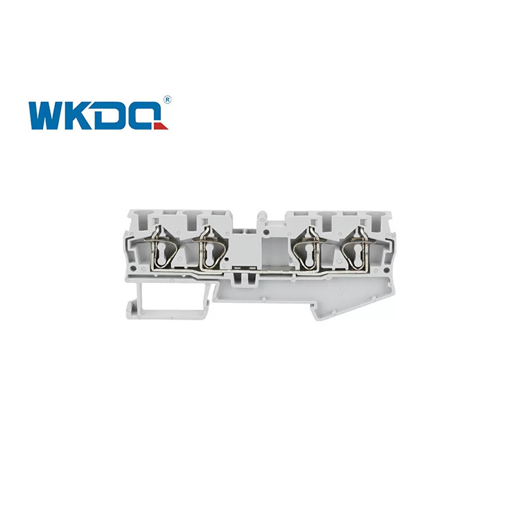 JST 4-QUATTRO Spring Terminal Block Connector Sertifikat CE 800V Nilai Tegangan