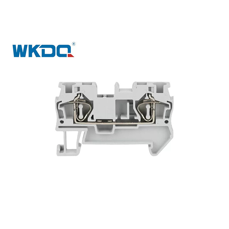JST 4 Spring Terminal Block Connector Snap On Mounting Tegangan Rendah
