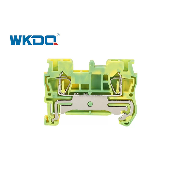 JSTTB 2.5-PE Din Rail Feed Melalui Terminal Bermuatan Pegas Blok Flame Retarding Nylon