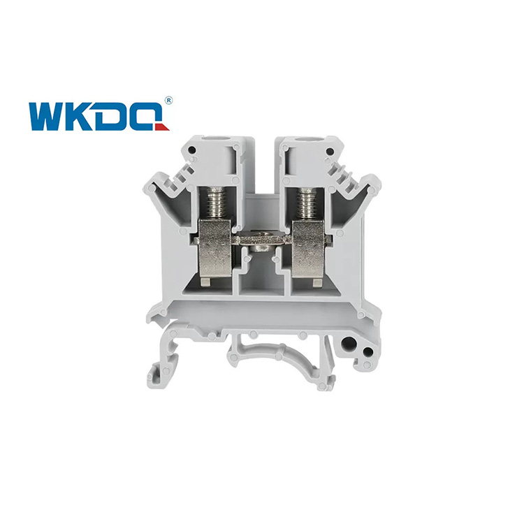 JUK 6N Din Rail Mounted Terminal Block Connector, Quick Connect Terminal Block Panel Listrik UK