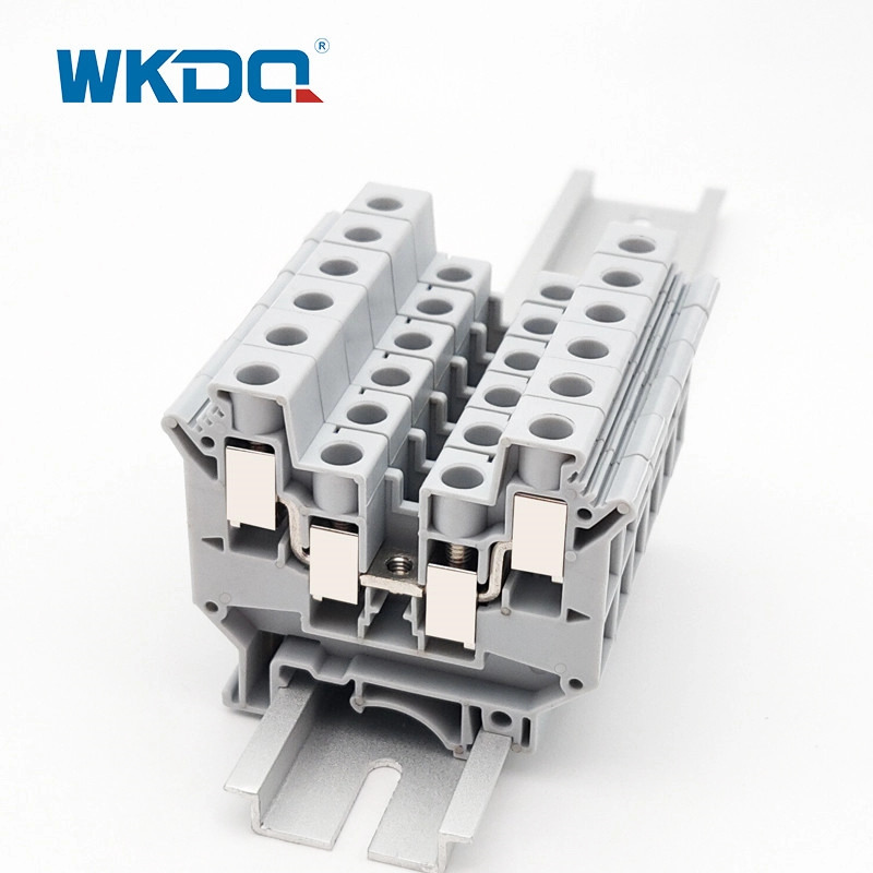 Terminal Penjepit Sekrup Plastik Blok Din Rail Type Fuse JUK 2.5mm