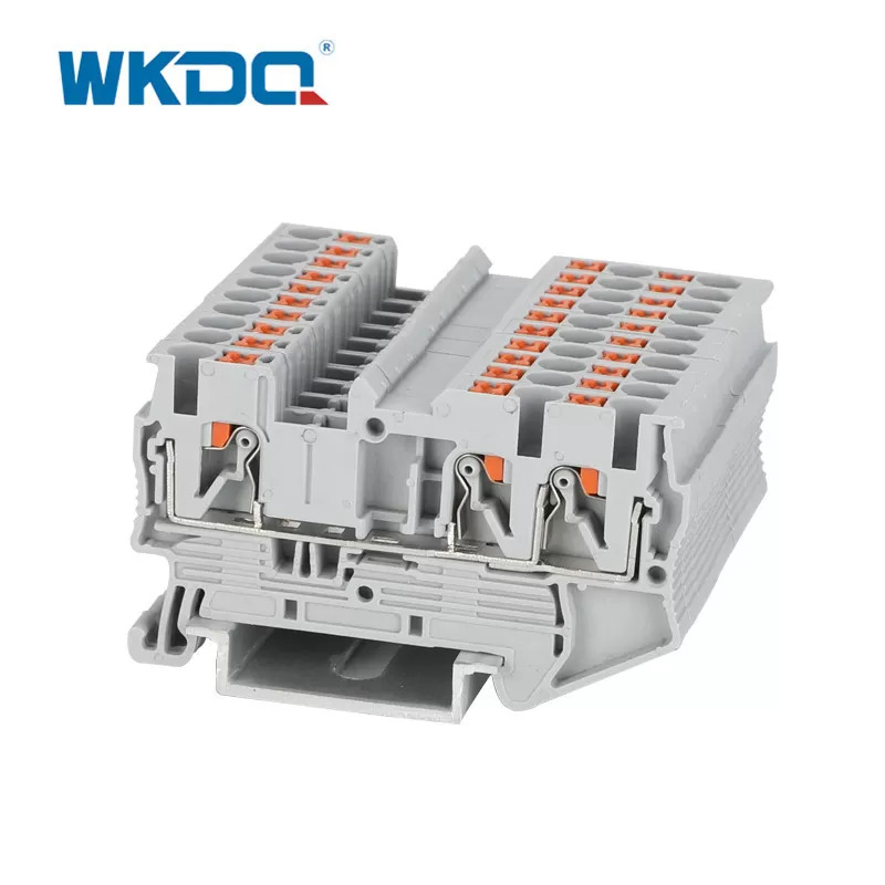 Koneksi Kandang Pegas Blok Terminal Din Rail 2.5mm