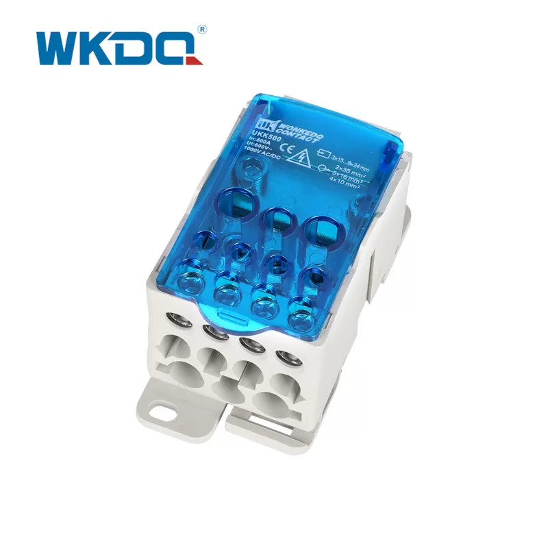 UKK Din Rail Power Distribution Block Box Lubang Instalasi UKK 500A 54mm