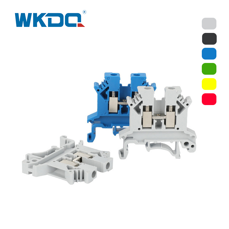 ZB Feed Melalui Blok Terminal Dilabeli Secara Terpisah Bahan Nilon Warna Abu-abu